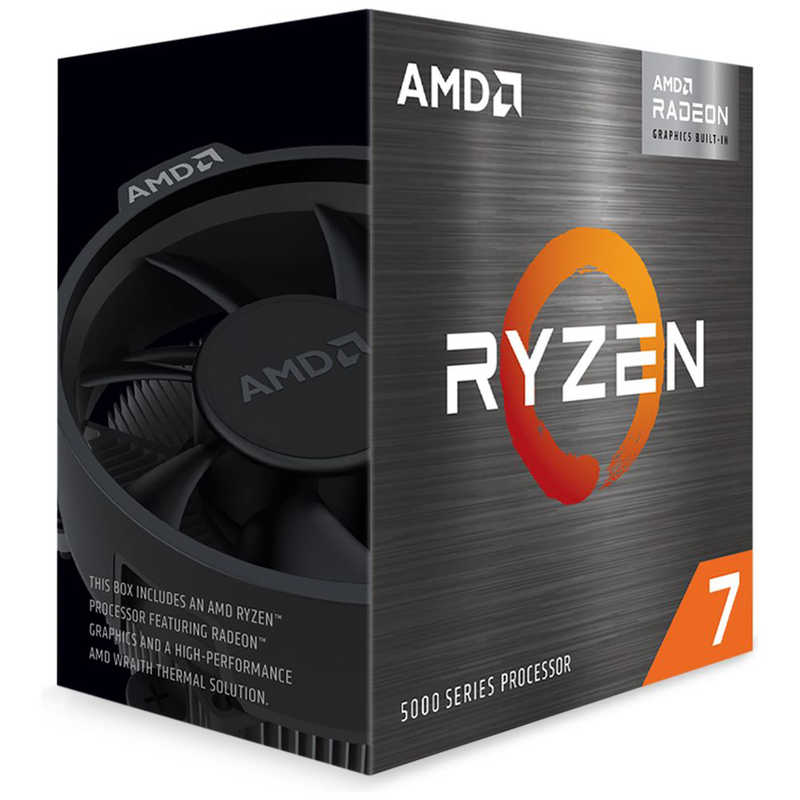 AMD AMD AMD Ryzen 7 5700G With Wraith Stealth cooler (8C16T3.8GHz65W) 100100000263BOX 100100000263BOX