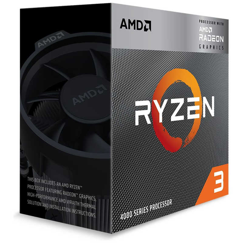 AMD AMD AMD Ryzen 3 4300G With Wraith cooler (4C/8T4.1GHz65W) 100100000144BOX 100100000144BOX
