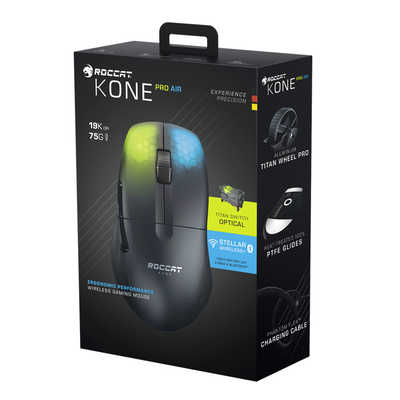 Amazon.co.jp: ROCCAT ゲーミングマウス PURE AIR 超軽量54g ワイヤレス ホワイト/白 2.4GHz無線/Bluetooth  光学式/26K/125時間持続/サイドボタン/オプティカルスイッチ/RGB/半透明 【日本正規代理店保証】 : パソコン・周辺機器