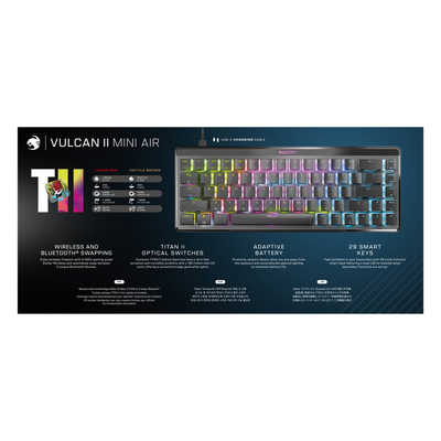 ROCCAT ゲーミングキーボード Vulcan II Mini Air 英語配列 ［有線