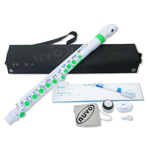 NUVO プラスチックフルート jFlute2.0 ホワイト+グリーン N220JFGN NUVO プラスチックフルート jFlute2.0 ホワイト+グリーン N220JFGN
