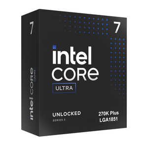 �C���e�� Intel Core Ultra 7 270K Plus BOX (CPU 24�R�A(8P�{16E)/24�X���b�h) �ő�5.5GHz LGA1851�Ή� BX80768270K