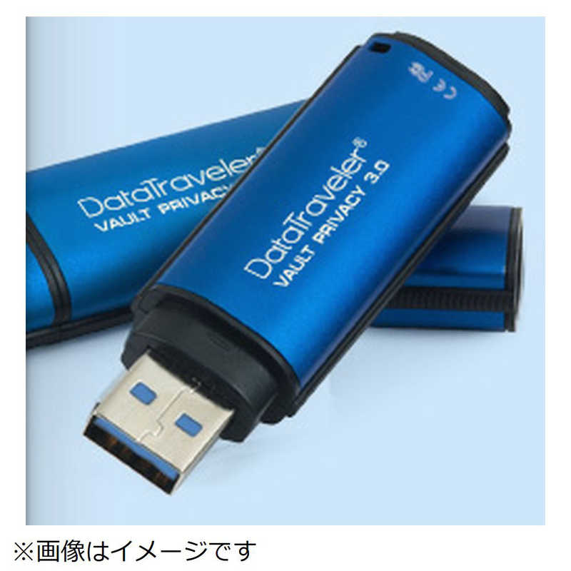 キングストン キングストン USBメモリ DataTraveler Vault Privacy 3.1 ブルー [16GB /USB3.0 /USB TypeA /キャップ式] DTVP3016GB DTVP3016GB
