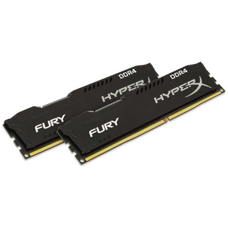 キングストン キングストン 増設用メモリ デスクトップ用DDR4-2133 CL14 DIMM HyperX Fury Black（4GB・2枚組） HX421C14FBK2/8 HX421C14FBK2/8
