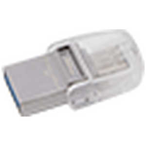 キングストン USBメモリ DataTraveler MicroDuo 3C [32GB/USB3.1/USB TypeA+USB TypeC/回転式] DTDUO3C32GB