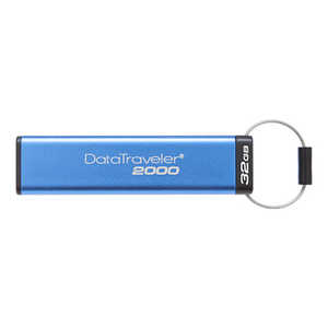 キングストン USBメモリ DataTraveler 2000 [32GB/USB3.1/USB TypeA/キャップ式] DT2000/32GB