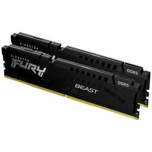 󥰥ȥ ߥ FURY Beast DDR5(5200MT/s16Gbit/Intel XMP) ֥å [DIMM DDR5 /16GB /2] KF552C40BBK2-32