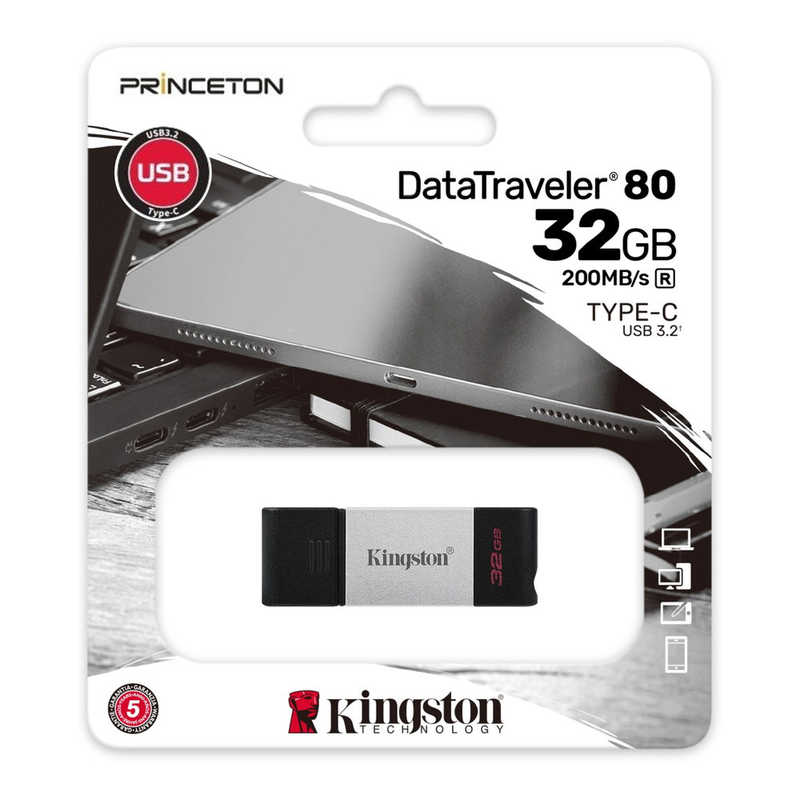 キングストン キングストン DataTraveler 80 USB メモリ 32GB [32GB /USB TypeC] KF-U2M32-7I KF-U2M32-7I