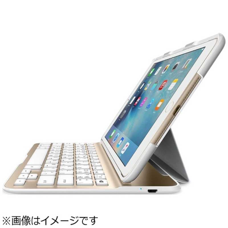 BELKIN BELKIN iPad mini 4用 QODE Ultimate Liteキーボードケース ホワイト/ゴールド F5L191QEWGW F5L191QEWGW