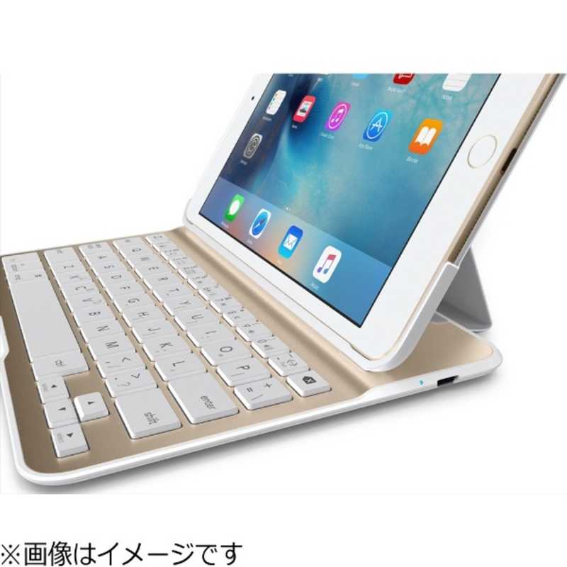 BELKIN BELKIN iPad mini 4用 QODE Ultimate Liteキーボードケース ホワイト/ゴールド F5L191QEWGW F5L191QEWGW