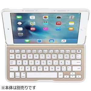BELKIN iPad mini 4用 QODE Ultimate Liteキーボードケース ホワイト/ゴールド F5L191QEWGW