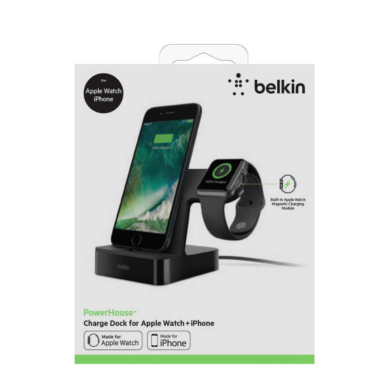 BELKIN BELKIN PowerHouse Charge Dock for Apple Watch + iPhone F8J200QEBLK F8J200QEBLK