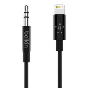 BELKIN Lightning to 3.5mm オーディオケーブル (90cm/ブラック) ブラック AV10172BT03BLK