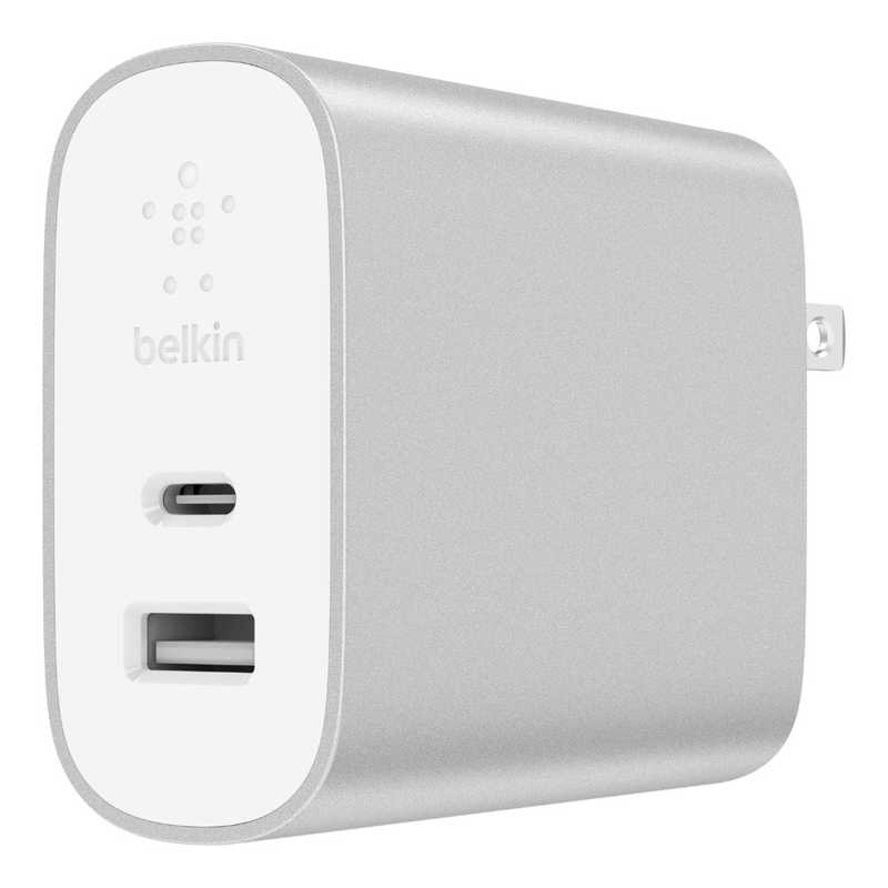 BELKIN BELKIN BOOST↑CHARGE USB充電器(27W USB-C + 12W USB-A) F7U061DQ-SLV F7U061DQ-SLV