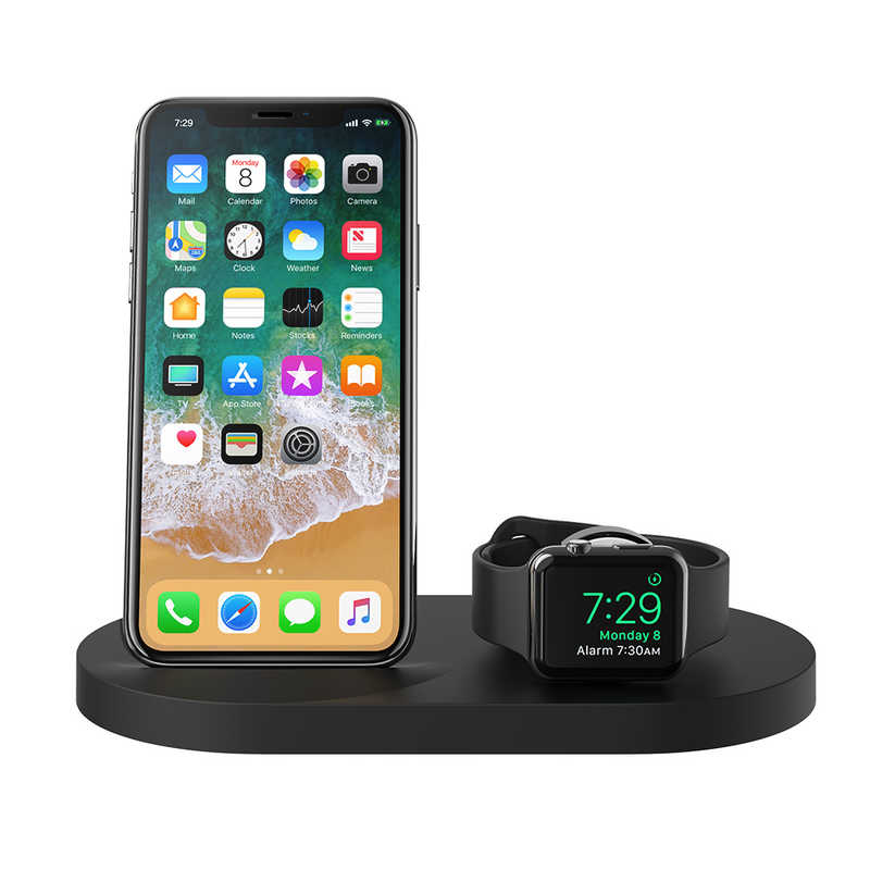 BELKIN BELKIN F8J235DQBLK BOOST↑UP Wireless Charging Dock for iPhone + Apple Watch + USB-A port ブラック F8J235DQBLK F8J235DQBLK