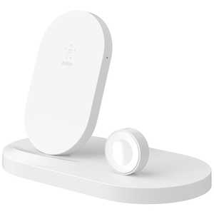 BELKIN F8J235DQWHT BOOST↑UP Wireless Charging Dock for iPhone + Apple Watch + USB-A port ホワイト F8J235DQWHT