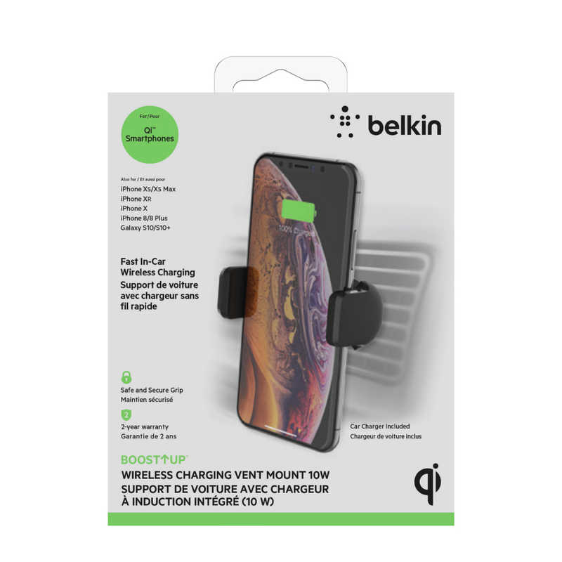 BELKIN BELKIN BOOST↑CHARGE ワイヤレス充電車載ホルダー（10W） F7U053BTBLK F7U053BTBLK