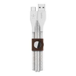 BELKIN BOOST↑CHARGE DURATEK PLUS [USB-A TO USB-C 1.2Mケーブル] F2CU069BT04-WHT ホワイト