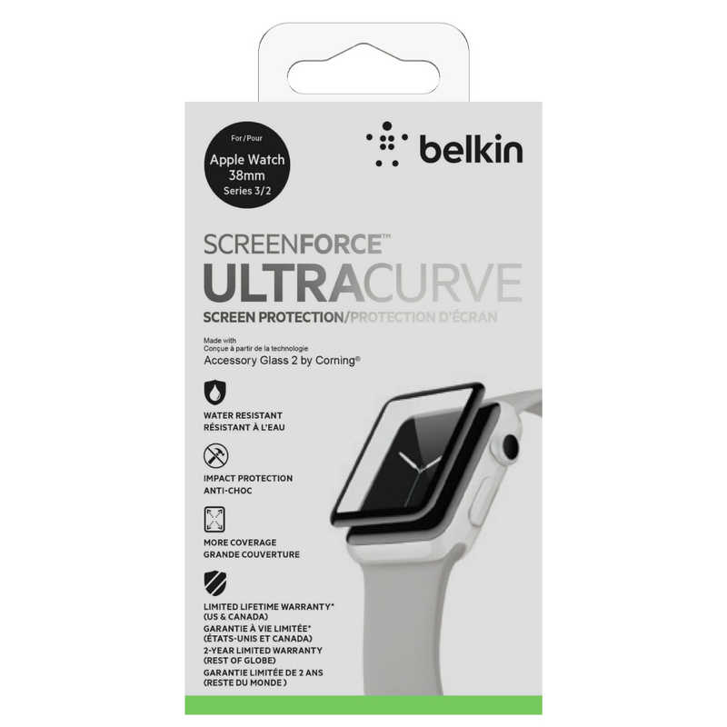 BELKIN BELKIN SCREENFORCE ULTRACURVE Apple Watch用スクリーンプロテクター(シリーズ2&3､38mm) F8W917QE F8W917QE