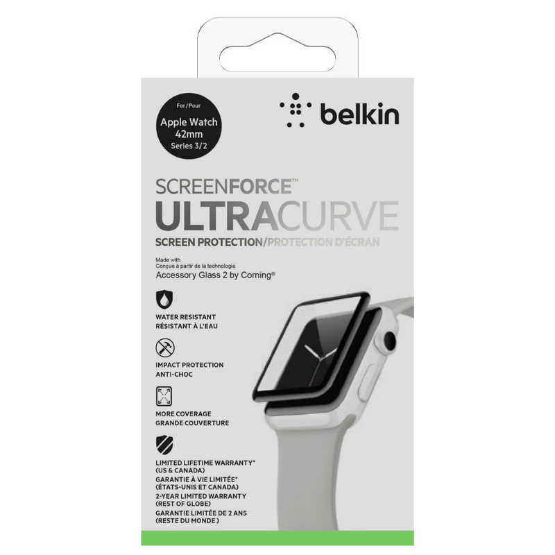BELKIN BELKIN SCREENFORCE ULTRACURVE Apple Watch用スクリーンプロテクター(シリーズ2&3､42mm) F8W918QE F8W918QE