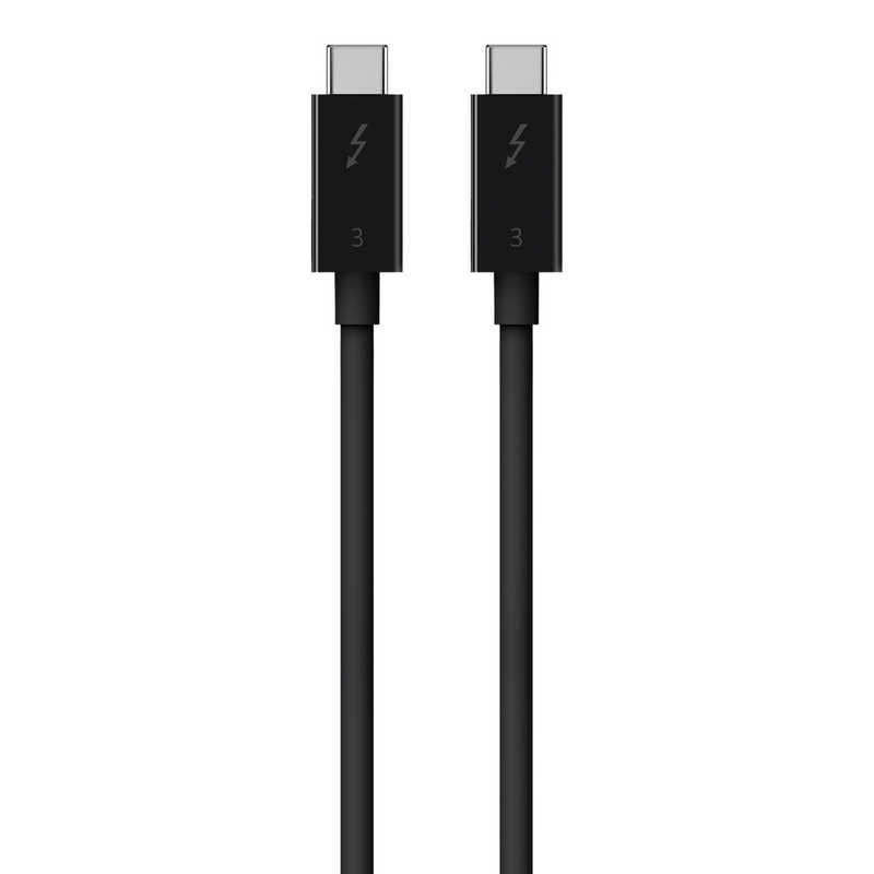 BELKIN BELKIN Thunderbolt 3 ケーブル (USB-C to USB-C)(100W)(0.8m) F2CD084BT0.8MBK F2CD084BT0.8MBK