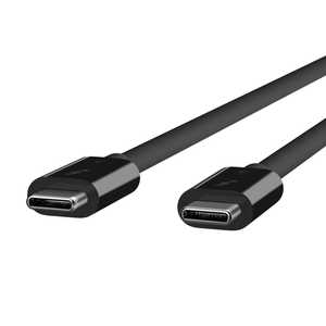 BELKIN Thunderbolt 3 ケーブル (USB-C to USB-C)(100W)(0.8m) ブラック F2CD084BT0.8MBK