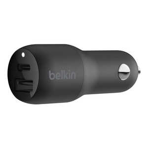 BELKIN BOOST↑CHARGE 車載充電器(合計30W. 18W USB-C. 12W USB-A) ブラック F7U100BTBLK