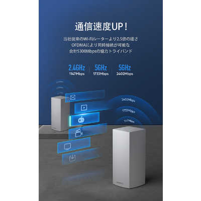 LINKSYS Wi-Fiルーター MX5300-JP Amazon.co.jp: Linksys(リンクシス)MX5300 WiFi 6メッシュ