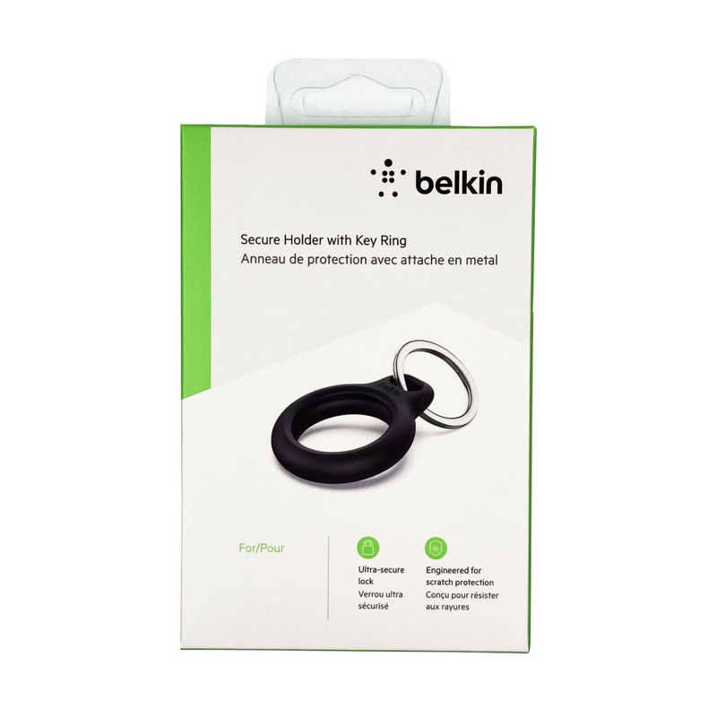 BELKIN BELKIN AirTag用キーリング保護ケース ブラック ブラック F8W973BTBLK F8W973BTBLK