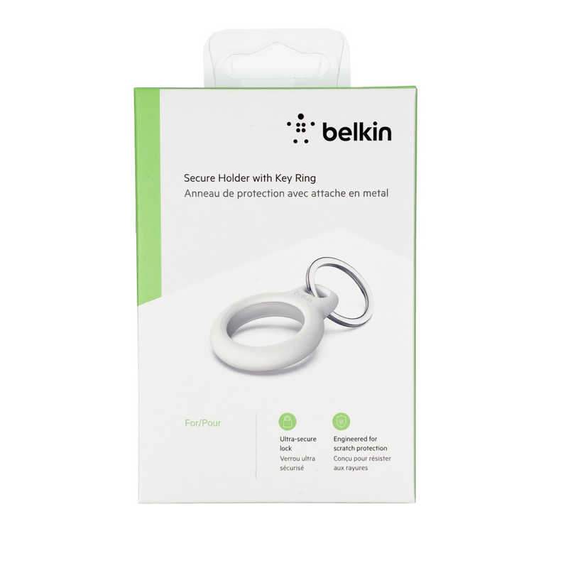 BELKIN BELKIN AirTag用キーリング保護ケース ホワイト ホワイト F8W973BTWHT F8W973BTWHT