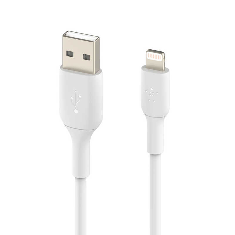 BELKIN BELKIN BOOST↑CHARGE USB-A to ライトニング PVCケーブル ホワイト [1m] CAA001BT1MWH CAA001BT1MWH
