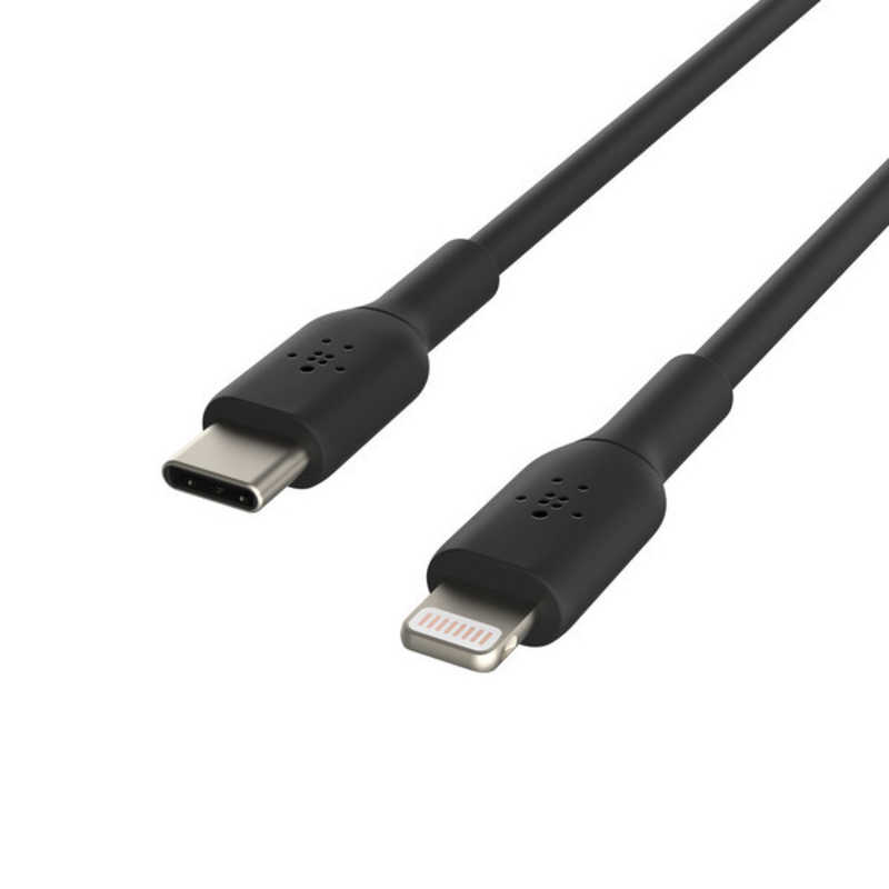 BELKIN BELKIN USB-C to ライトニング PVCケーブル ブラック [1m] CAA003BT1MBK CAA003BT1MBK