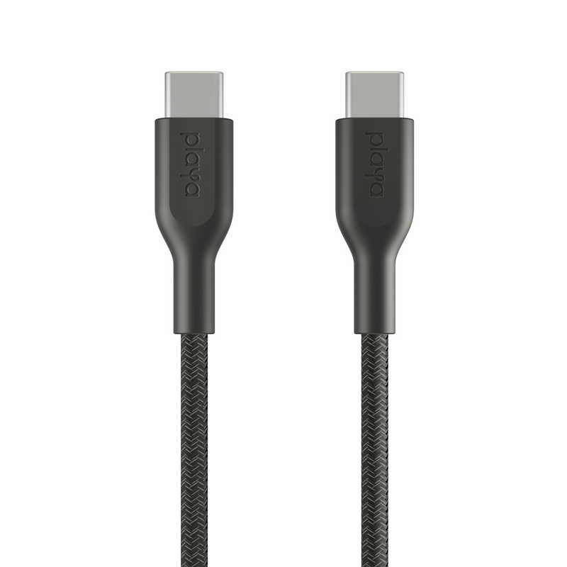 PLAYA PLAYA USB-C ⇔ USB-Cケーブル [充電 /転送 /1.0m] ブラック PMBK2004YZ1M PMBK2004YZ1M