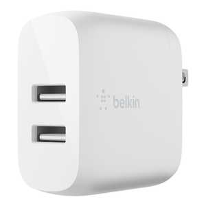 BELKIN BOOST↑CHARGE デュアルUSB-Aウォールチャージャー24W white WCB002DQWH