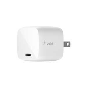 BELKIN BOOST↑CHARGE PRO 30W USB-C PD GaN USB充電器 ホワイト [1ポート /USB Power Delivery対応 /GaN(窒化ガリウム) 採用] White WCH001DQWH