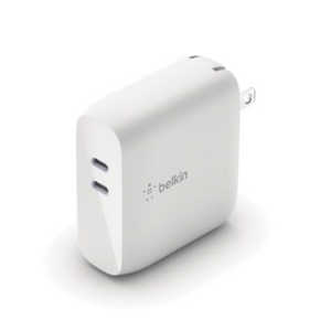 BELKIN BOOSTCHARGE PRO 68W USB-C PD GaN USBŴ(18W USB-C + 45-60W USB-C) ۥ磻 WCH003DQWH