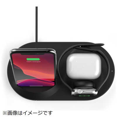 スマホアクセサリー BELKIN WIZ001DQBK BLACK Amazon.co.jp: Belkin ワイヤレス充電スタンド 3 in 1 iPhone