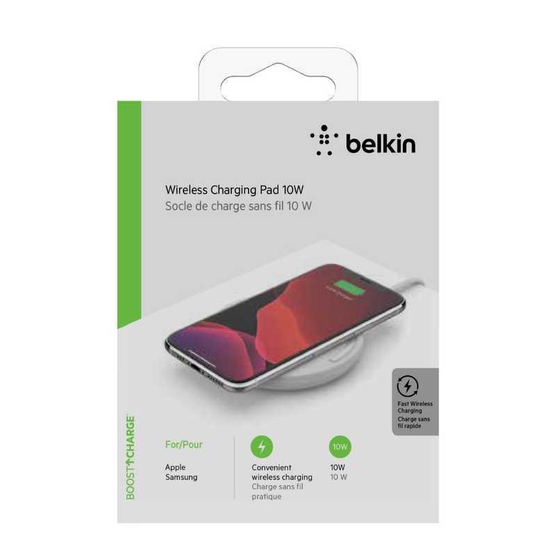 BELKIN BELKIN BOOST↑UP ワイヤレス充電パッド ホワイト WIA001dqWH [USB給電対応] WIA001dqWH [USB給電対応]