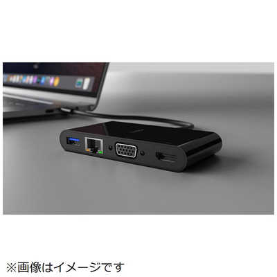 BELKIN USB-Cマルチメディア変換アダプタ(LANポート､HDMI､VGA USB-A ...