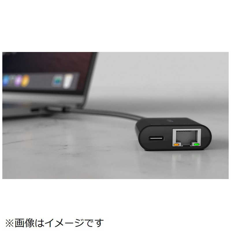 BELKIN BELKIN USB-CtoLANポート+USB-C 60W PD変換アダプタ INC001btBK INC001btBK