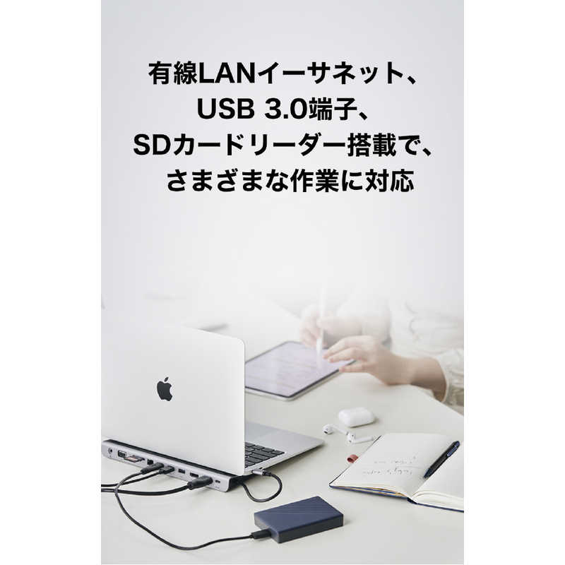 BELKIN BELKIN CONNECT USB-C 11-in-1 マルチポートドック [USB Power Delivery対応/USB3.0対応/3ポート] INC004BTSGY INC004BTSGY