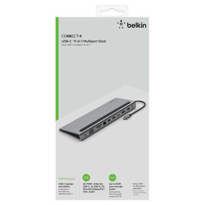 Belkin ベルキン USB-C 11-in-1 マルチポートドック BELKIN CONNECT USB-C 11-in-1 マルチポートドック [USB Power