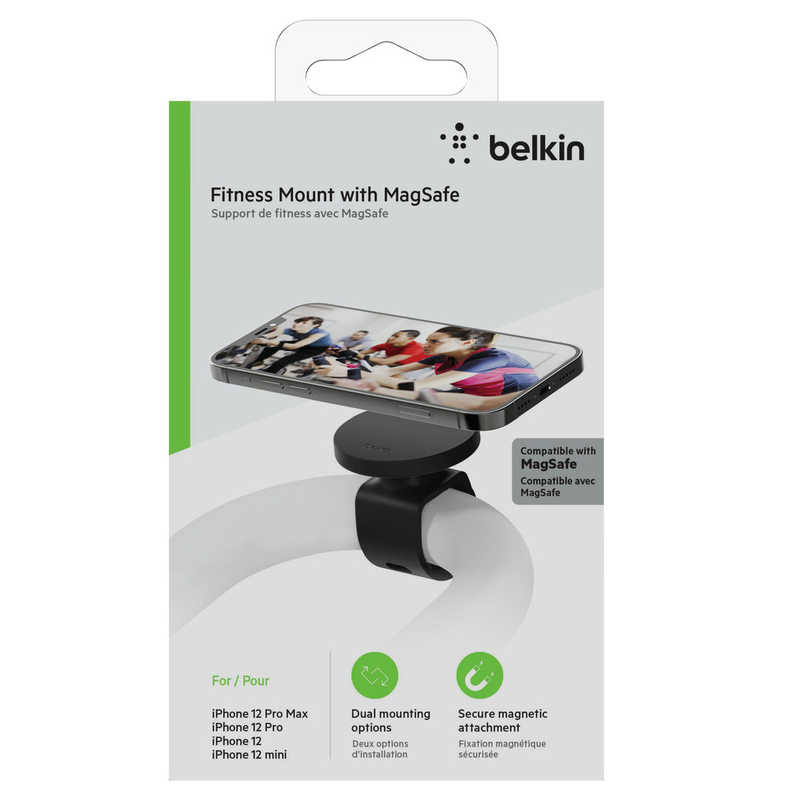 BELKIN BELKIN MagSafe対応 磁気フィットネスマウント for iPhone12   MMA005BTBK MMA005BTBK