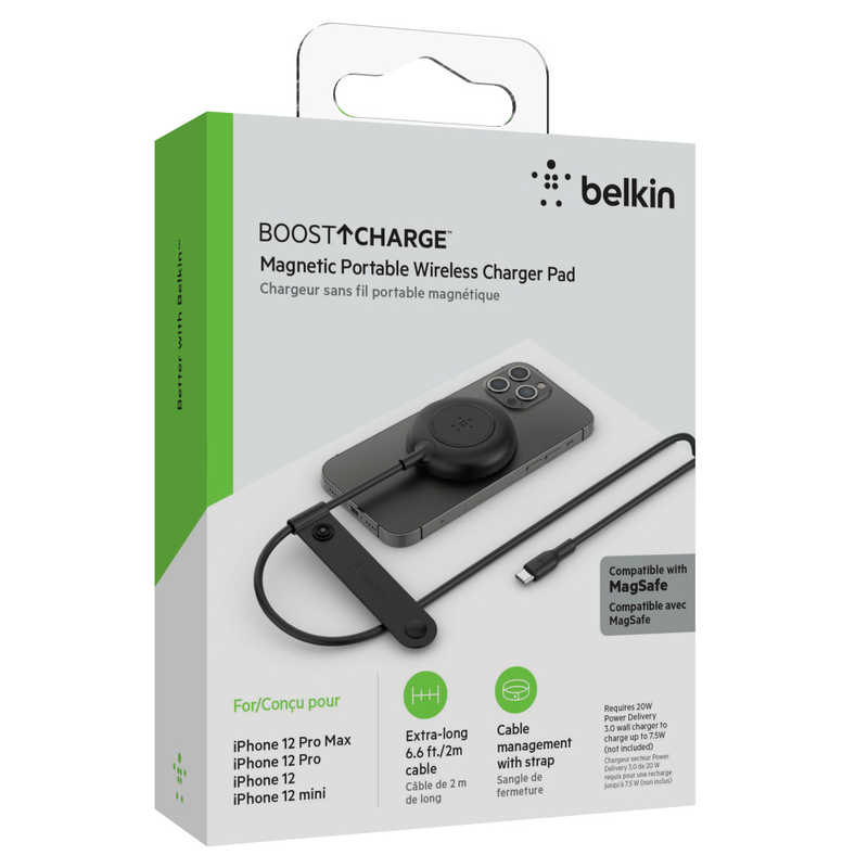 BELKIN BELKIN MagSafe対応磁気ワイヤレス充電パッド ブラック ブラック WIA005BTBK WIA005BTBK