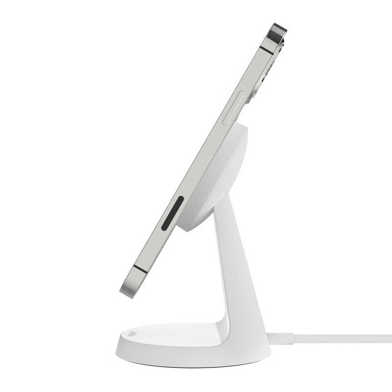 BELKIN BELKIN MagSafe 対応磁気ワイヤレス充電スタンド （電源アダプタ付）ホワイト ホワイト WIB003DQWH WIB003DQWH