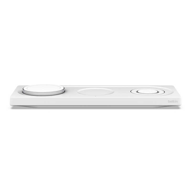 BELKIN BELKIN  MagSafe 認証 3-in-1 ワイヤレス充電パッド(電源アダプタ付)(ホワイト) ホワイト  WIZ016DQWH WIZ016DQWH