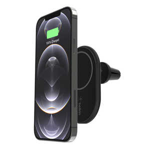 BELKIN MagSafe対応 磁気ワイヤレス車載充電器 BK Black WIC004BTBKNC