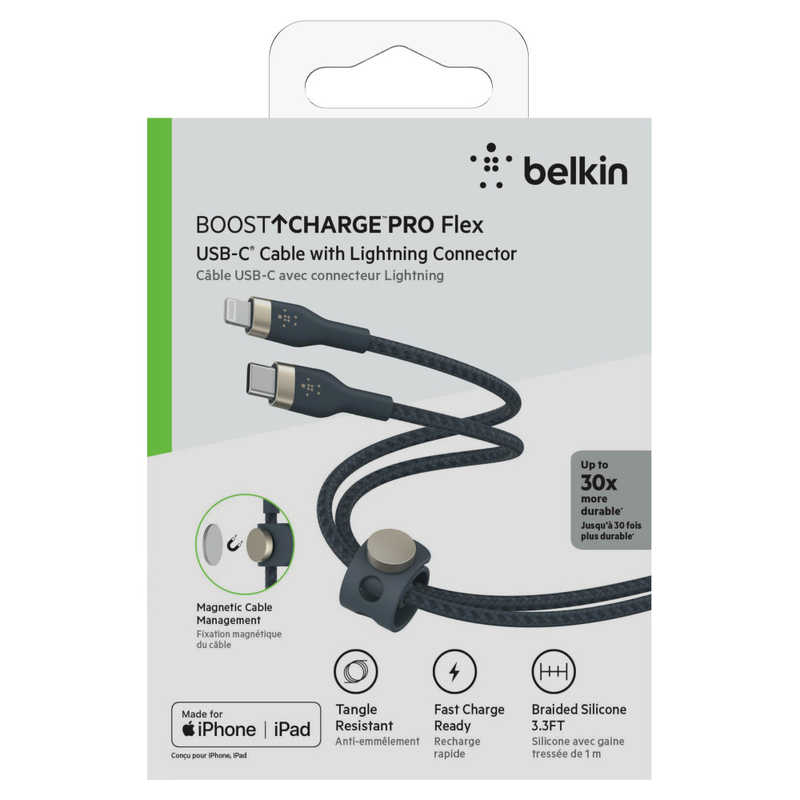 BELKIN BELKIN BOOST↑CHARGE PRO Flexライトニング to USB-Cケーブル 1m ブルー CAA011BT1MBL CAA011BT1MBL
