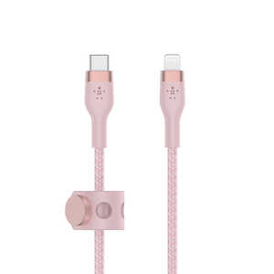 BELKIN BOOST↑CHARGE PRO Flexライトニング to USB-Cケーブル 1m ピンク CAA011BT1MPK
