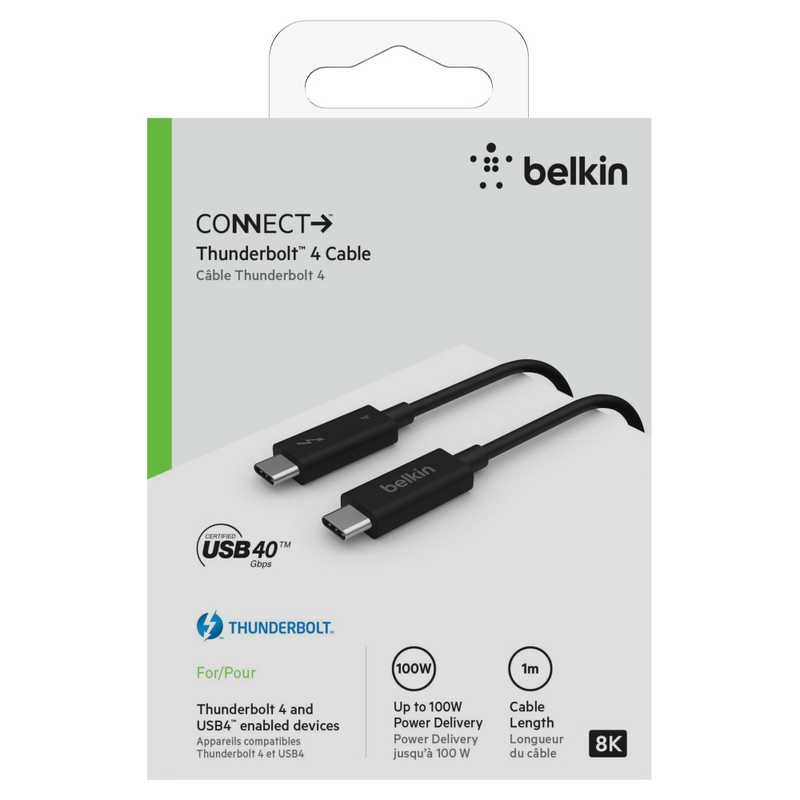 BELKIN BELKIN ケーブル 1M PASSIVE  ブラック ブラック  [Type-Cオス /USB Power Delivery対応] INZ003BT1MBK INZ003BT1MBK